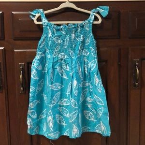 Tybee Island Girls AUDREY Fish Boho Sundress 2T-4T